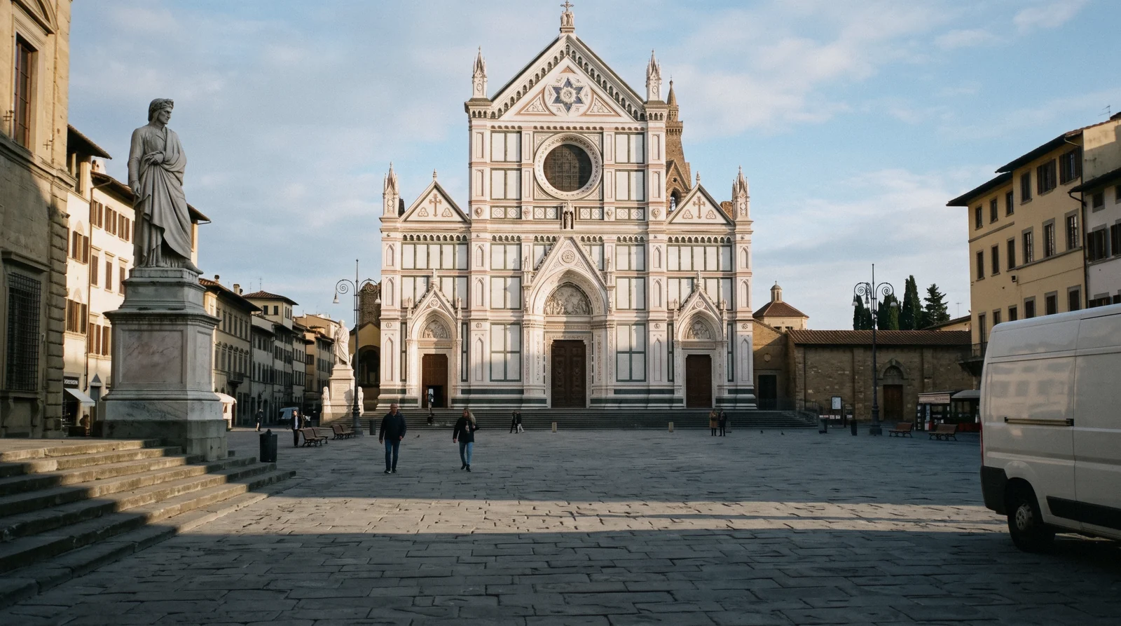 Basilica of Santa Croce facade, Florence, Italy