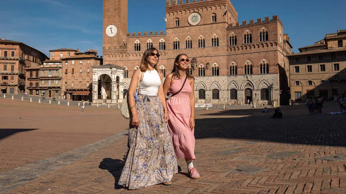 Walled village of Monteriggioni on a San Gimignano, Siena and Chianti day trip from on a day trip from Florence