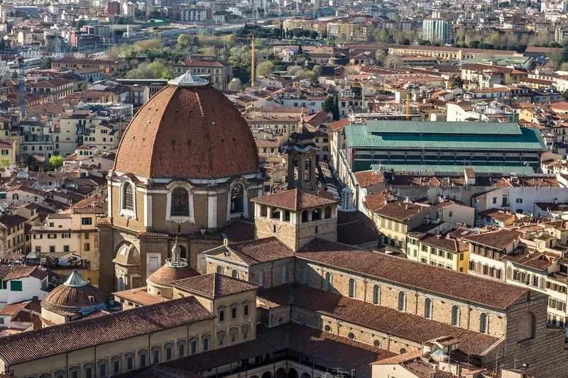 The marble Chapel of the Princes dome inside the Medici Chapels, a skip-the-line ticket